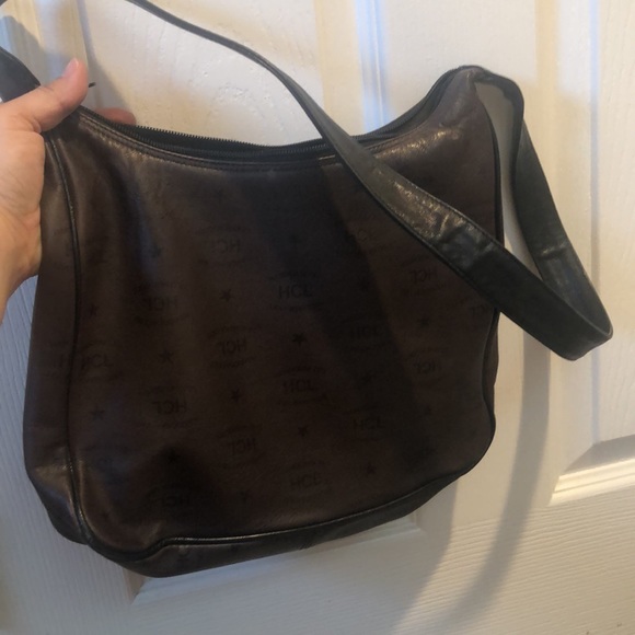 HCL crossbody leather print brown purse - Picture 8 of 11